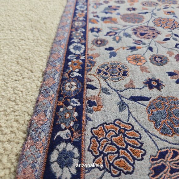 NWOT Cashmere Jacquard Jamawar Scarf Shawl - Picture 7 of 15